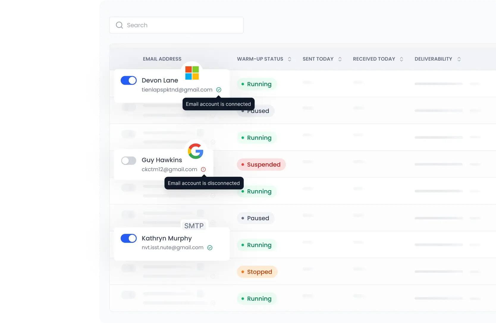 land in inbox, not spam interface