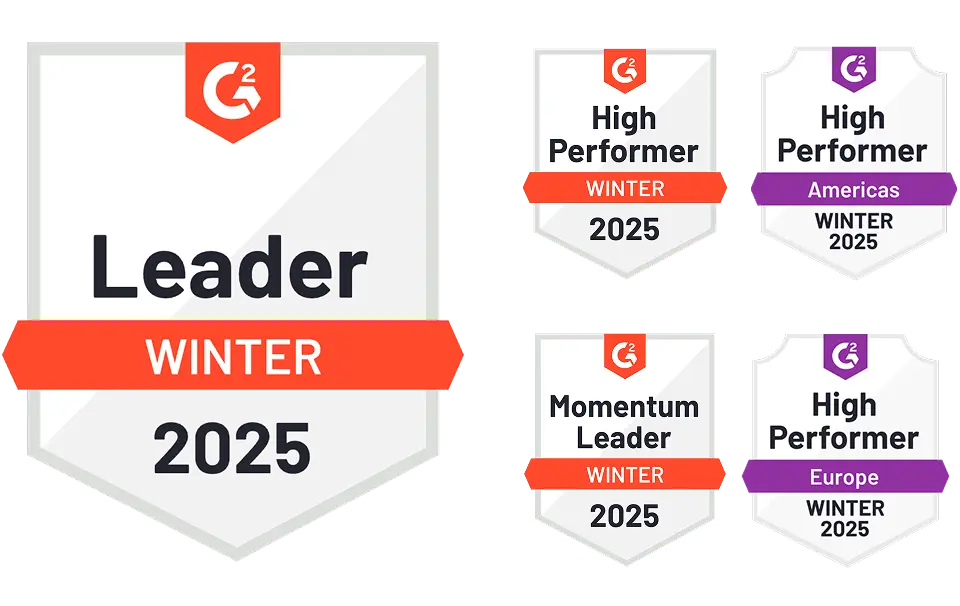 G2 leader badges and awards for Saleshandy